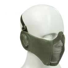 Tactical Airsoft Masks Metal Steel Mesh Ear Protection E Field Hunting Military War Games Tactical Shooting Paintball Mask/Od/One Size
