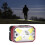 Linterna frontal LED COB USB roja 1200 mAh 6.5x4.3x3.5cm 4
