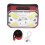 Linterna frontal LED COB USB roja 1200 mAh 6.5x4.3x3.5cm 2