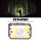Linterna frontal LED COB USB roja 1200 mAh 6.5x4.3x3.5cm 8