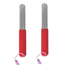 Fishing Hook Sharpener Double Sided Diamond Grain Fishing Hook Whetstone with Lanyard 2 Pack