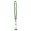 Chapelet à 33 perles, 12 mm vert, résine-métal, gravé 14