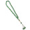 Chapelet à 33 perles, 12 mm vert, résine-métal, gravé 4