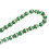 Chapelet à 33 perles, 12 mm vert, résine-métal, gravé 11