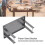 Multifunction Aluminum Planer Stand with Flip Shelf – 29x17.5cm 5