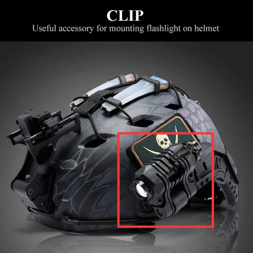 Tactical helmet accessories Quick release flashlight holder For helmet/Green 1