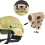 Tactical helmet accessories Quick release flashlight holder For helmet/Green 3