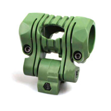 Tactical helmet accessories Quick release flashlight holder For helmet/Green
