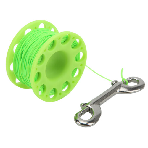 Bobine de plongée verte 65mm x 37mm x 90mm crochet double 1