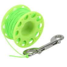 Mulinello subacqueo verde 65mmx37mm, gancio da 90mm, HD Plastics