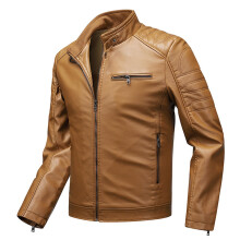 Men's Leather Fleece Jacket with Hood Motorcycle Jacket Black XXL