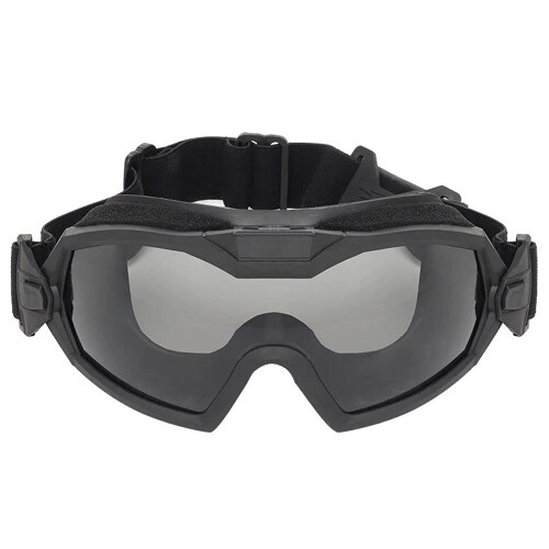 Tactical Airsoft Paintball Goggles Adjustable Regulator Goggles Set Windproof AntiFog Black