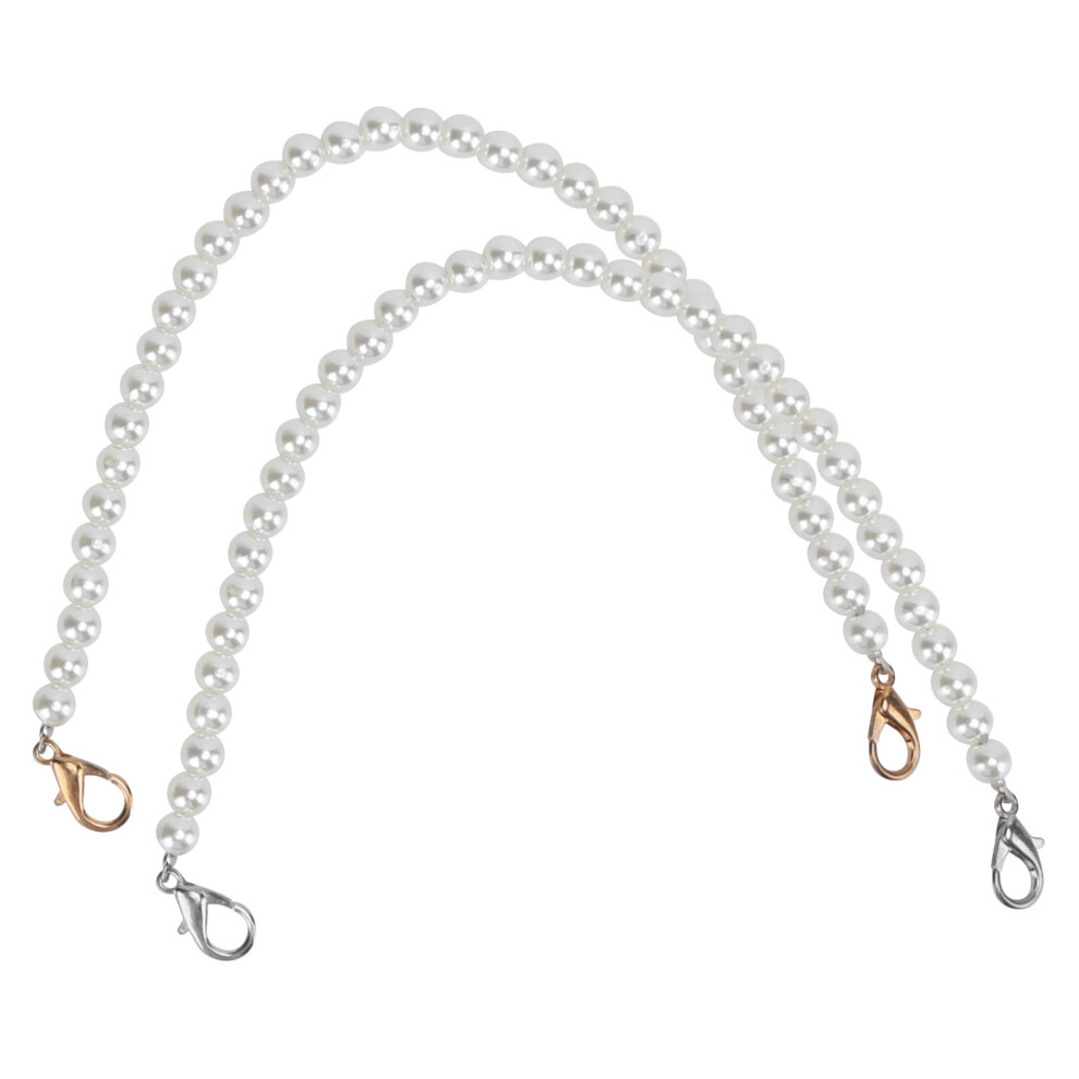2Pcs Bag Strap 30Cm Replaceable Chain For Bags & Phones Silver/Golden 8411329413693