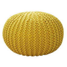 Footstool, HandWoven Round Nordic Fashion Creative Shoe Cushion, Removable and Washable Round Stool, Creative Cushion Living Room Lazy Sofa, 004