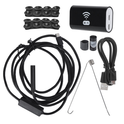F99 8 mm 2 m endoscope 1800 mAh WiFi boroscope noir 1