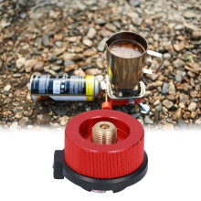2 pièces rouge adaptateur de cuisinière pour bonbonne de gaz 3,5x4,1x3 cm