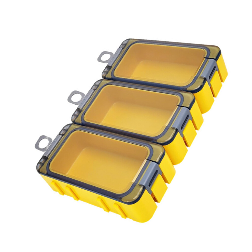 3 pieces impregnated portable tackle box organizers luminous fishing accessories box marine fishing tackle box easy to use yellow-image-OPC-PJ6DBV2-NEW