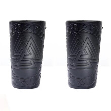 Leather Arm Guards Unisex Arm Guard Archery Buckle Viking Wrist Strap Protector Archery Viking Wristband Wrist Guard 2 Pack Black