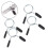 4 Stück Stahl-Sicherungsclips passend für 48mm Hantel-Set 15