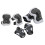 Kit di protezione per skateboard per bambini 6 pezzi Nero 16