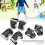 Kit di protezione per skateboard per bambini 6 pezzi Nero 6
