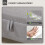 Homcom HOMCOM Linen Storage Ottoman Storage Box with Rubberwood Legs, Light Grey 5