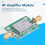 High Gain RF Amplifier 0.1-2500MHz 38dB Low Noise Microwave Module 6