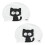 Lot de 2 bonnets de natation en silicone à motif chat, taille unique 2