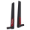 2 antennes WiFi SMA MIMO double bande noires 8 dBi 7