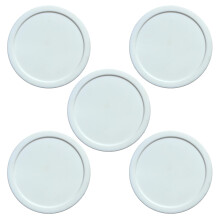 LX 5pcs Round Hockey Pucks Replacement Pucks Heavy Hockey Tables Pucks for Game Tables Equipment White