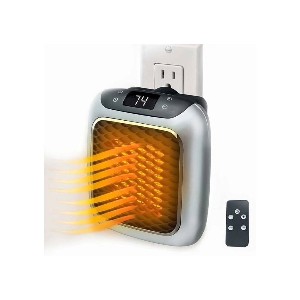 Radiateur soufflant intelligent en céramique 800 W, radiateur électrique avec prise murale, mini radiateur soufflant électrique