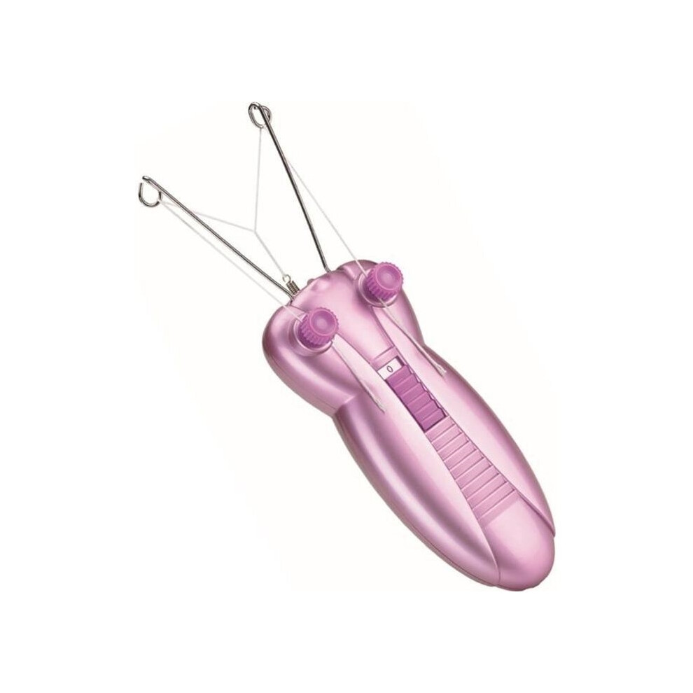Épilateur électrique visage et corps rose Élimine les poils sans douleur Accessoires inclus