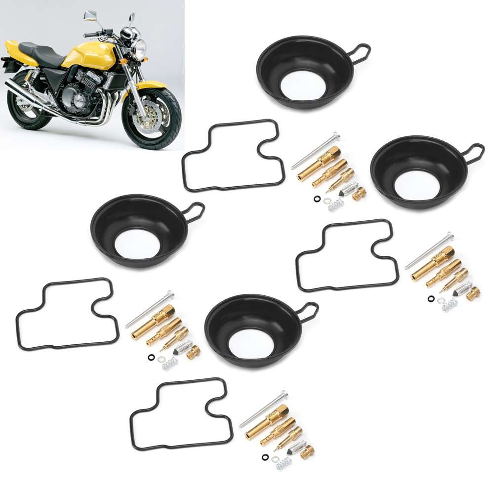 4 Sets Motorcycle Carburetor Repair Kit For Honda Cb400 & Cbr400 9301329436572