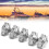 5 pièces Attache-corde Simplex SS 2 mm / 0,08 po Argent 9