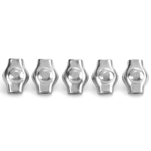 5 pièces Attache-corde Simplex SS 2 mm / 0,08 po Argent 1