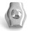 5 pièces Attache-corde Simplex SS 2 mm / 0,08 po Argent 8