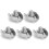 5 pièces Attache-corde Simplex SS 2 mm / 0,08 po Argent 15