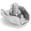 5 pièces Attache-corde Simplex SS 2 mm / 0,08 po Argent 13