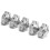 5 pièces Attache-corde Simplex SS 2 mm / 0,08 po Argent 16