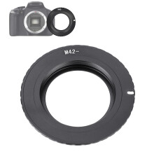 Anneau adaptateur M42-EOS/EF, 6,3x6,3x1 cm, 28 g, noir