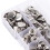 Kit de boutons-pression en acier inoxydable 1 ensemble toile 6