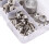 Kit de boutons-pression en acier inoxydable 1 ensemble toile 8