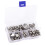 Kit de boutons-pression en acier inoxydable 1 ensemble toile 15