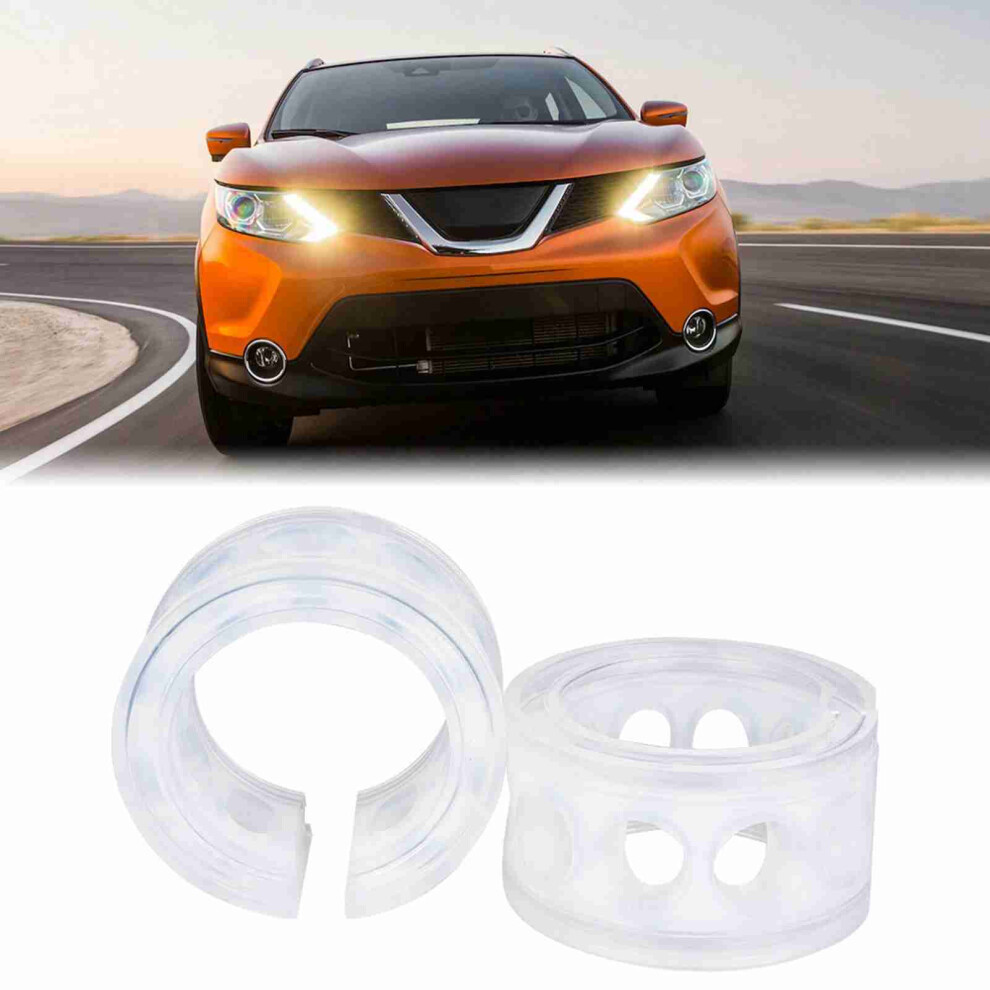 2Pc Transparent Tpe Car Shock Absorber Buffer Spring Cushion For All Models 6901329439431
