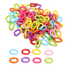 100 pièces clips en plastique en forme de C pour oiseaux, 2,2 x 1,5 cm, couleur