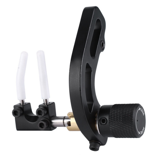 Premium Aluminum Arrow Rest for Right Hand Compound Bow, Black, Compact