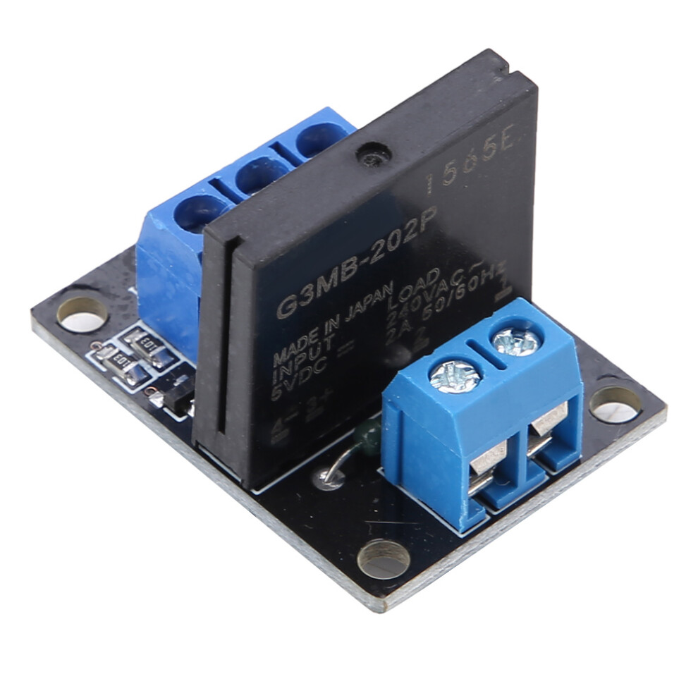 1 Channel 12V Solid State Relay Module With Fuse Low Level Trigger 2A 8721329443164