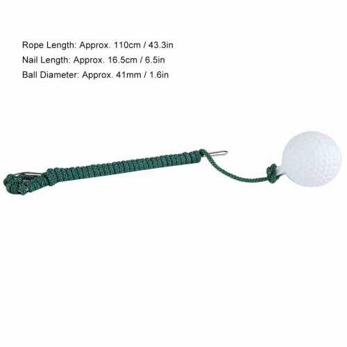 Palla da pratica per golf con corda da 110 cm, diametro 41 mm, 32 g 1
