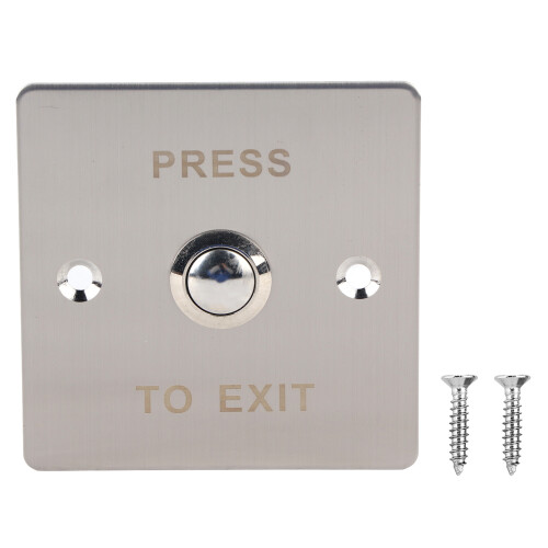 Heavy-Duty  Stainless Steel Door Exit Push Button for Access Control Systems 1