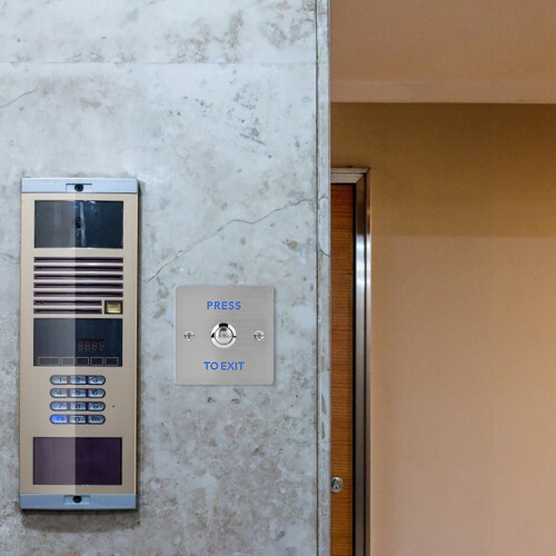 Heavy-Duty  Stainless Steel Door Exit Push Button for Access Control Systems 2